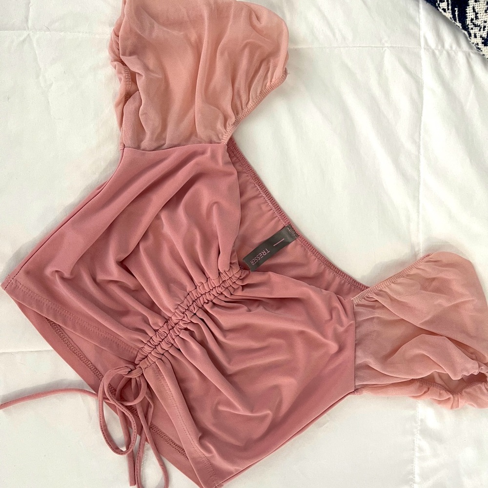 Tresser Pink Crop Top